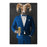 Ram Drinking Beer Wall Art - Blue Suit