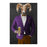 Ram Drinking Beer Wall Art - Purple and Orange Suit