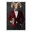 Ram Drinking Beer Wall Art - Red and Black Suit