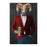 Ram Drinking Beer Wall Art - Red and Blue Suit
