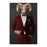 Ram Drinking Martini Wall Art - Red Suit