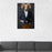 Ram Drinking Red Wine Wall Art - Navy and Orange Suit