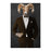 Ram Drinking Whiskey Wall Art - Brown Suit
