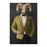 Ram Drinking Whiskey Wall Art - Gold Suit