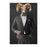 Ram Smoking Cigar Wall Art - Gray Suit