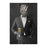 Rhinoceros Drinking Beer Wall Art - Gray Suit