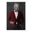 Rhinoceros Drinking Martini Wall Art - Red and Black Suit