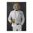 Tiger drinking beer wearing white suit large wall art print
