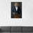 Tiger Drinking Martini Wall Art - Navy and Orange Suit