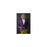 Tiger drinking martini wearing purple and yellow suit small wall art print