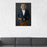 Tiger Drinking Red Wine Wall Art - Navy and Orange Suit