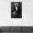 White Bulldog Drinking Beer Wall Art - Black Suit