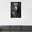 White Bulldog Drinking Martini Wall Art - Gray Suit