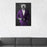 White Bulldog Smoking Cigar Wall Art - Purple Suit