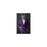 Wolf drinking martini wearing purple suit small wall art print