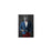 Wolf smoking cigar wearing blue and red suit small wall art print