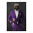 Wolverine Drinking Beer Wall Art - Purple Suit