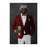 Wolverine Drinking Beer Wall Art - Red and White Suit