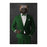 Wolverine Drinking Martini Wall Art - Green Suit