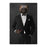 Wolverine Drinking Red Wine Wall Art - Black Suit