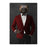 Wolverine Drinking Red Wine Wall Art - Red and Black Suit