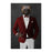Wolverine Drinking Red Wine Wall Art - Red and White Suit