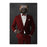Wolverine Drinking Red Wine Wall Art - Red Suit
