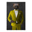 Wolverine Smoking Cigar Wall Art - Yellow Suit